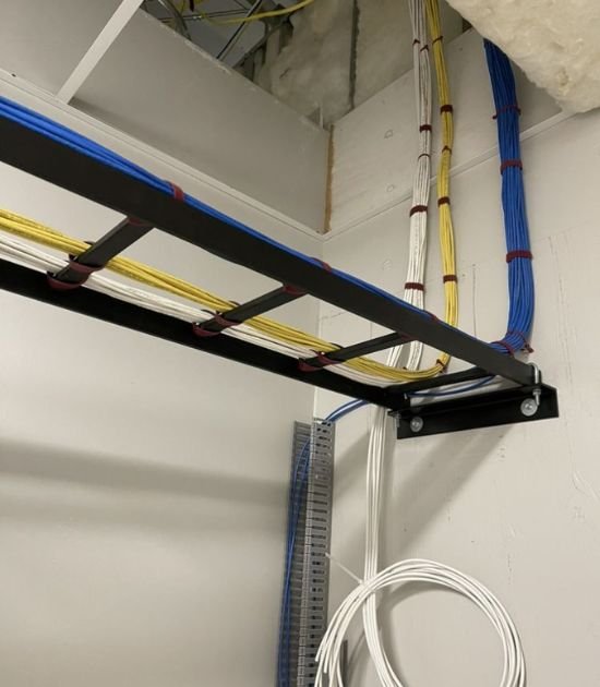 Cabling Technician at Work